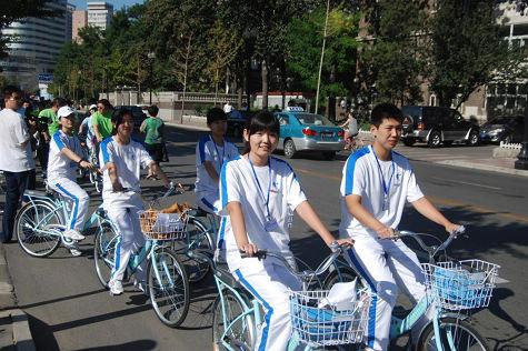渤海銀行低碳環?？鞓夫T行無車日