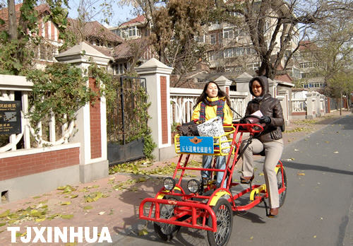 自行車把手換成方向盤的舵輪自行車