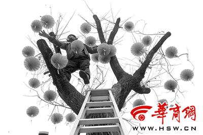 環保燈籠迎春節(圖)