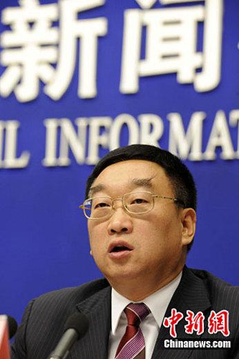 1月30日，國務院新聞辦就三農工作和水利改革發展的有關情況舉行發布會，水利部部長陳雷介紹三農工作和水利改革發展的有關情況。中新社記者 張勤 攝