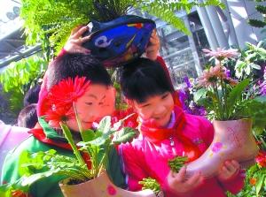 舊雨靴變身環保花盆