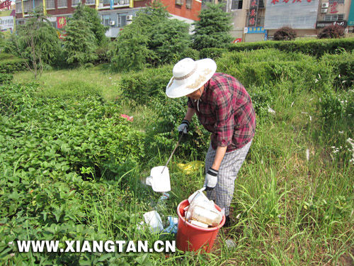 72歲老娭毑不圖名利撿垃圾志愿環保美化家園