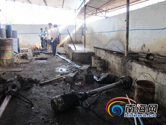 海口環保部門調查地溝油加工點限半月內整改完