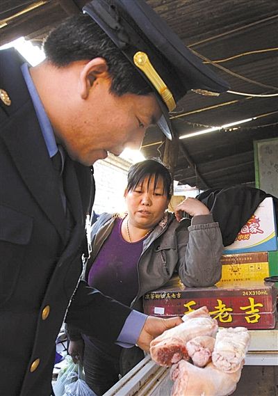 工商查扣“化工”豬蹄
