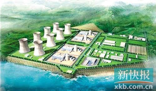 ■桂東(平南)核電廠設(shè)計圖。資料圖