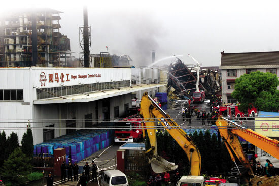江蘇一化工廠爆炸5人死亡人失聯(lián)